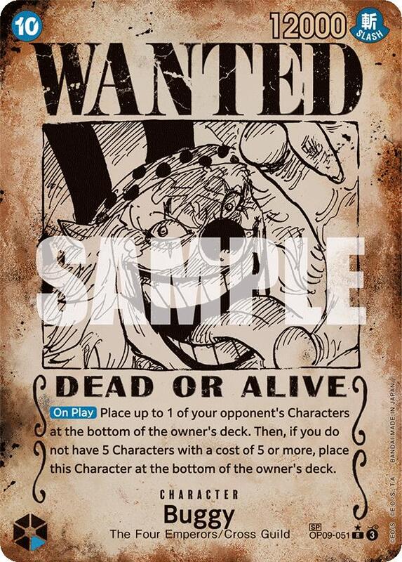Buggy OP09-051 R (Wanted Poster)