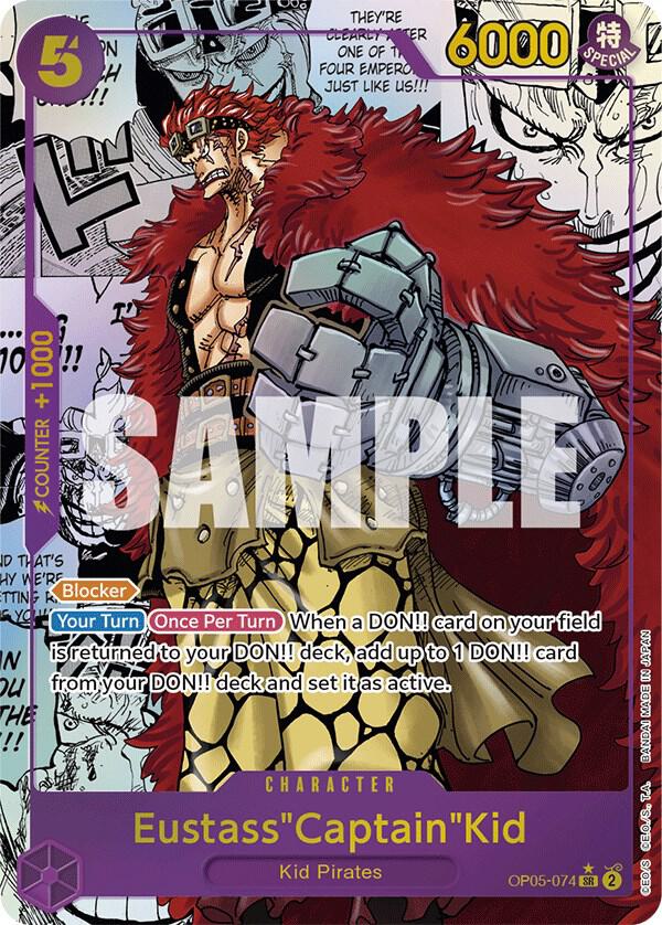 Eustass Captain Kid OP05-074 SR (Parallel Manga)