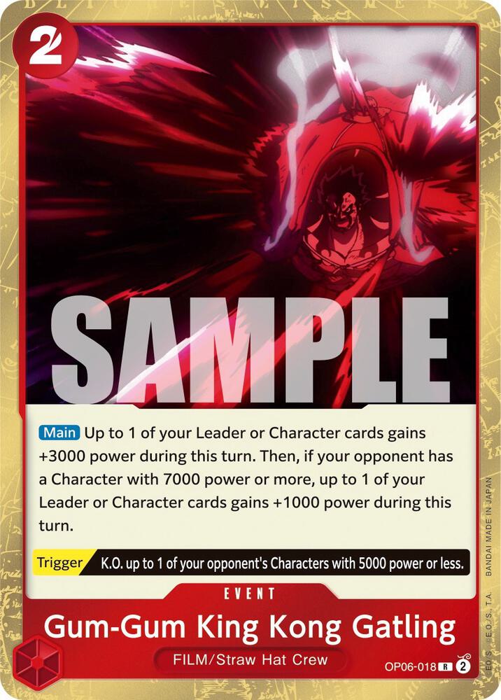 Gum-Gum King Kong Gatling OP06-018 R