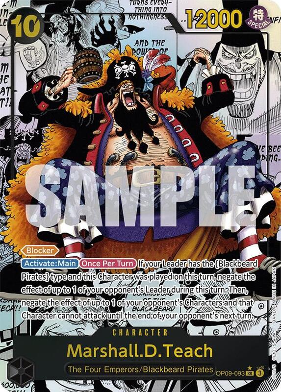 Marshall.D.Teach OP09-093 SR (Parallel Manga)