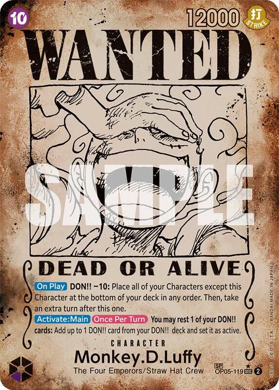 Monkey.D.Luffy OP09-119 SEC (Wanted Poster)