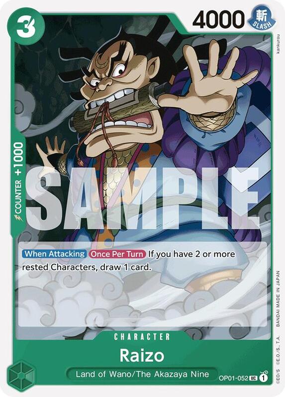 Raizo (OP01-052) (Reprint) PRB01