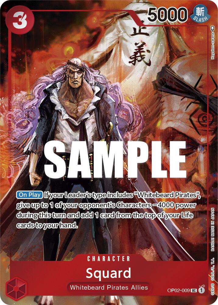 Squard OP02-009 UC (Box Topper Foil)