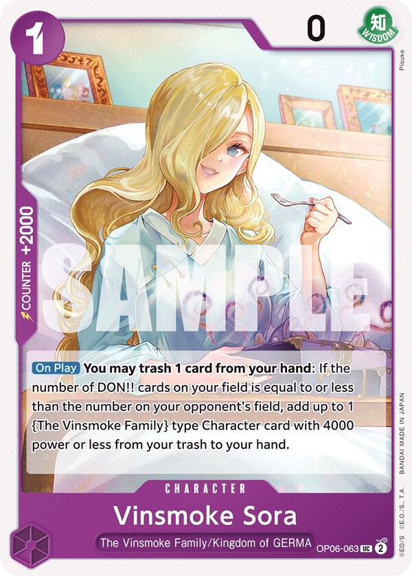 Vinsmoke Sora OP06-063 UC