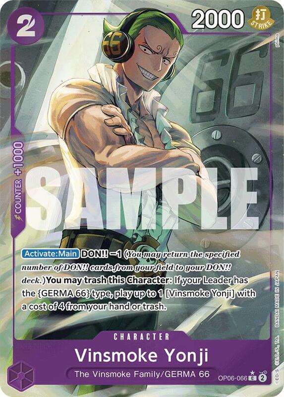 Vinsmoke Yonji (OP06-066) (Full Art) PRB01