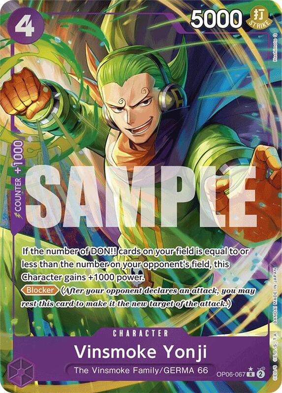 Vinsmoke Yonji (OP06-067) (Parallel Alt.) PRB01