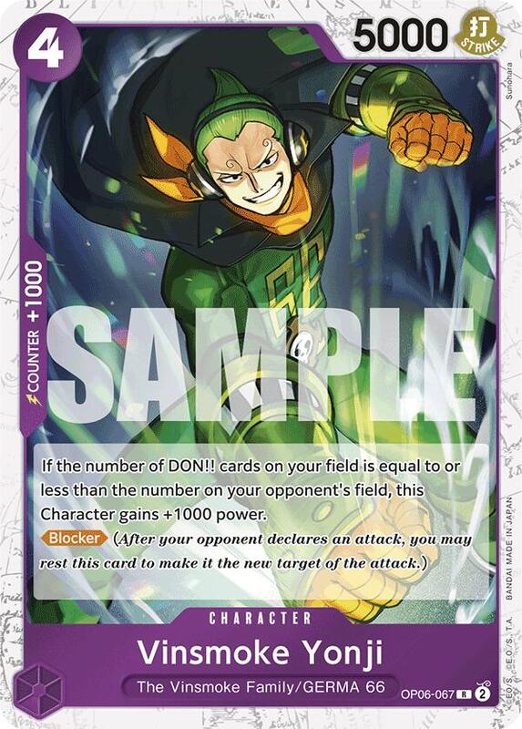 Vinsmoke Yonji (OP06-067) (Jolly Roger Foil) PRB01