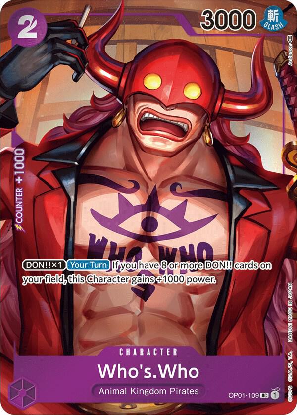 Who's Who OP01-109 UC (Box Topper Foil)