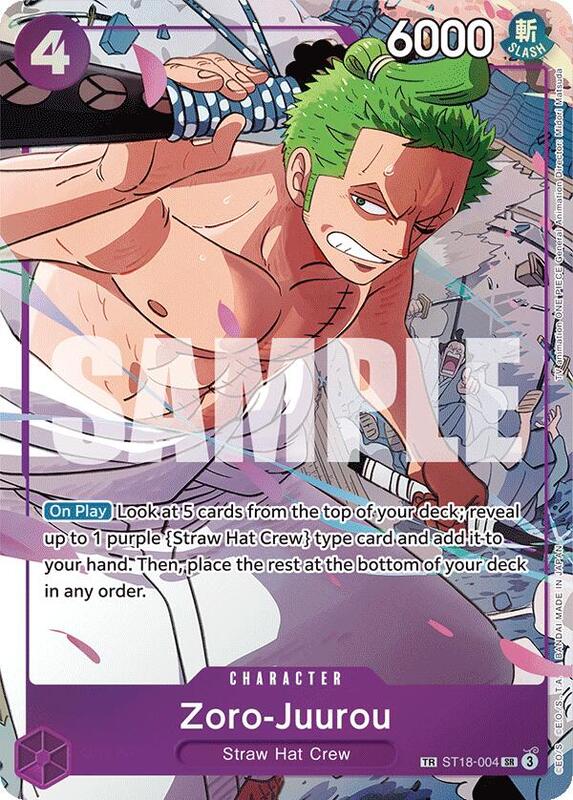 Zoro-Juurou OP09-ST18-004 SR (TR)