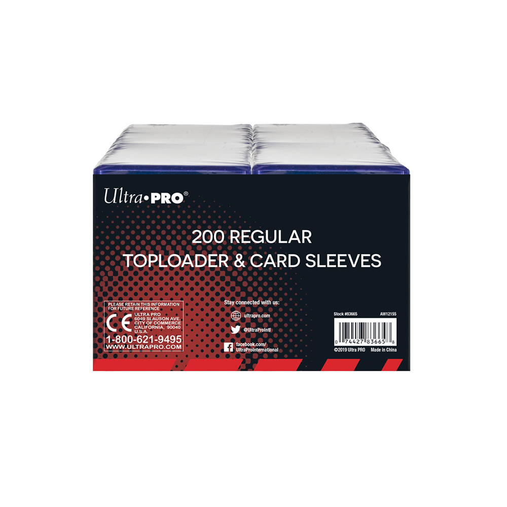 Ultra PRO 3" X 4" Regular Toploaders & Penny Sleeves (200 count retail pack)