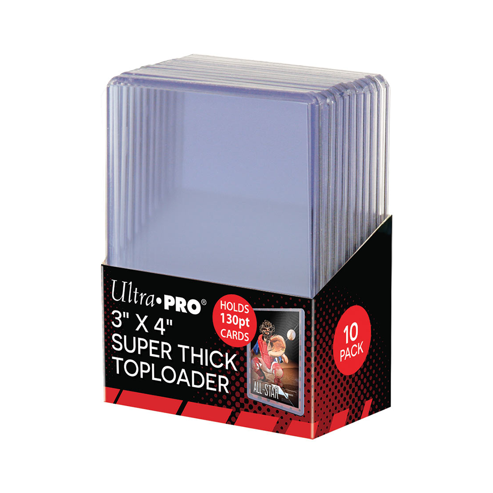 Ultra PRO 3" x 4" Super Thick 130PT Toploader 10ct