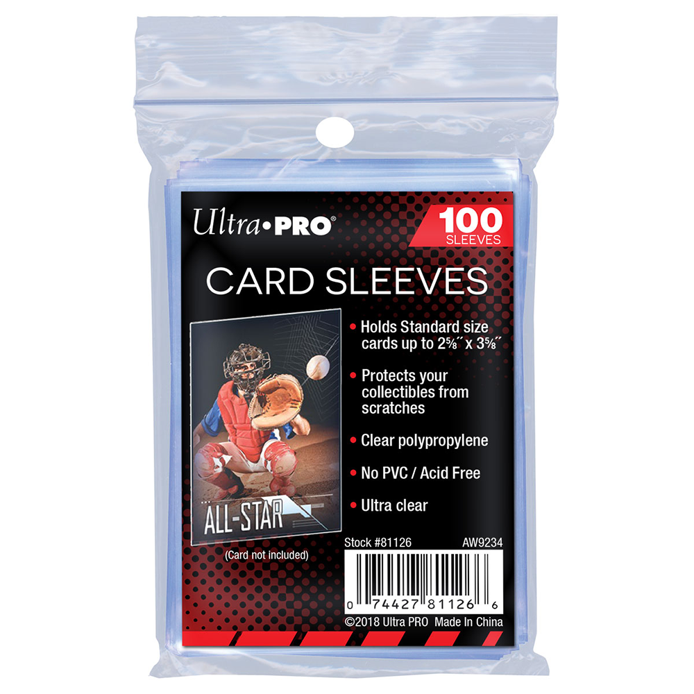 Ultra PRO Trading Card Penny Sleeves 100 Pack 2.5" x 3.5"