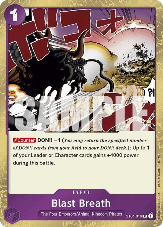 Blast Breath (ST04-016) (Jolly Roger Foil) PRB01