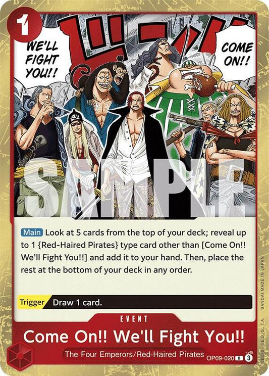 Come On!! We'll Fight You!! OP09-020 R