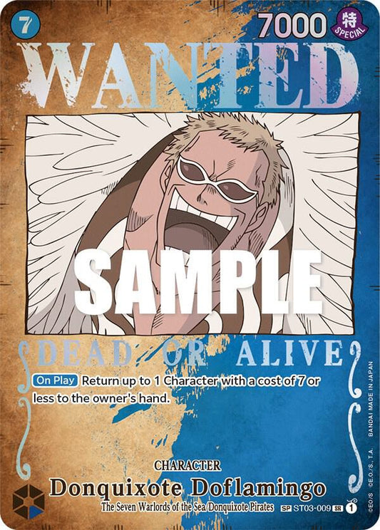 Donquixote Doflamingo OP03-ST03-009 SR (Wanted Poster) (SP)