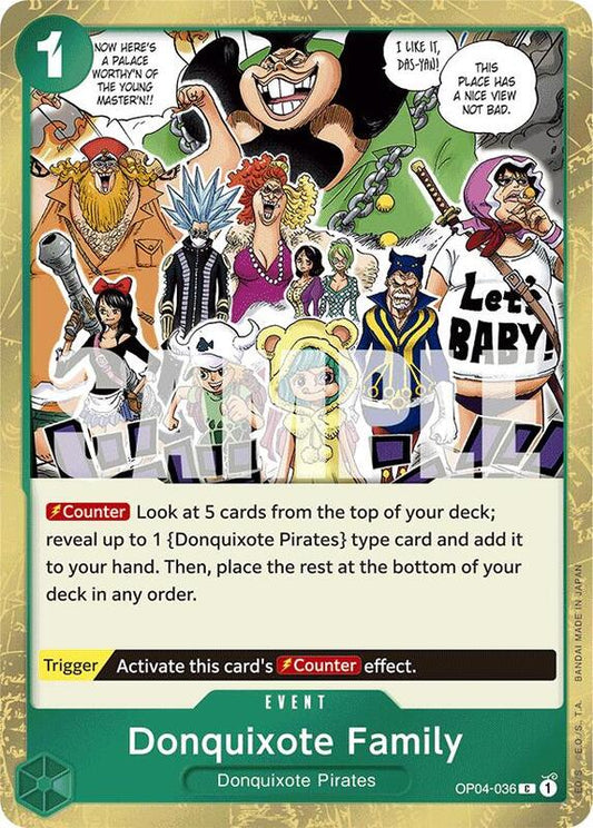 Donquixote Family (OP04-036) (Jolly Roger Foil) PRB01
