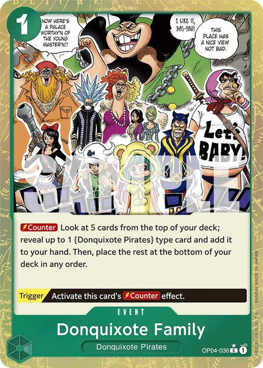 Donquixote Family (OP04-036) (Textured Foil) PRB01