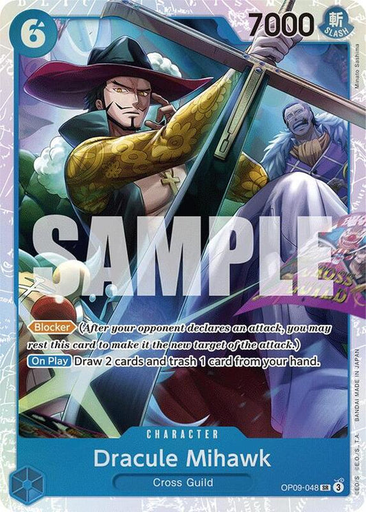 Dracule Mihawk OP09-048 SR