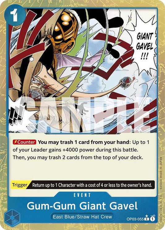 Gum-Gum Giant Gavel (OP03-055) (Textured Foil) PRB01