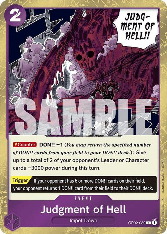 Judgment of Hell (OP02-089) (Jolly Roger Foil) PRB01