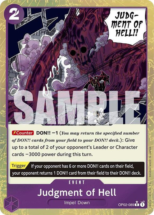 Judgment of Hell (OP02-089) (Textured Foil) PRB01