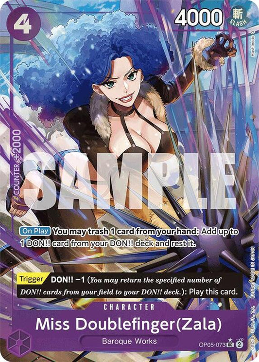 Miss Doublefinger(Zala) (OP05-073) (Full Art) PRB01