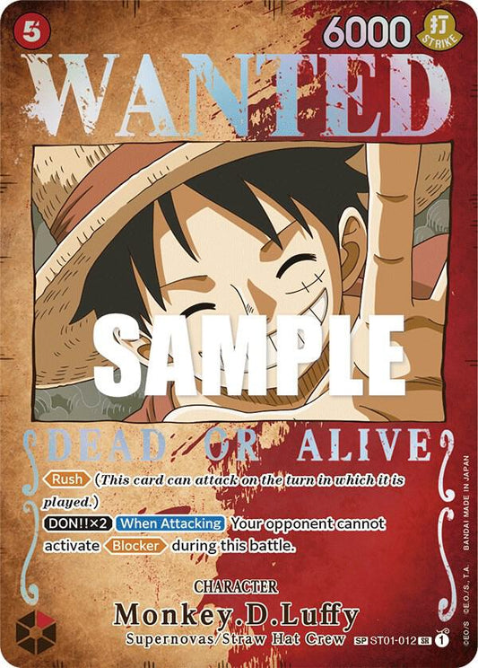 Monkey D. Luffy OP03-ST01-012 SR (Wanted Poster) (SP)