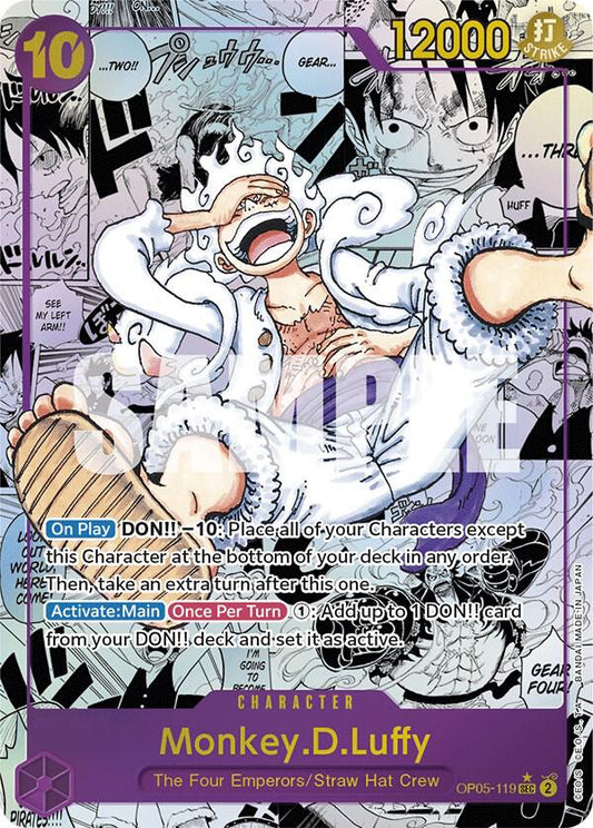 Monkey D. Luffy OP05-119 SEC (Parallel Manga)