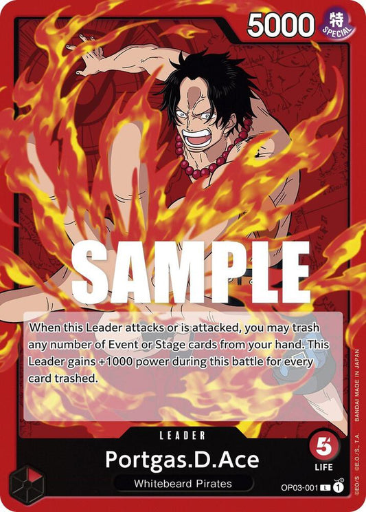 Portgas D. Ace OP03-001 L