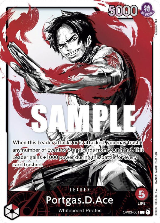 Portgas D. Ace OP03-001 L (Parallel)
