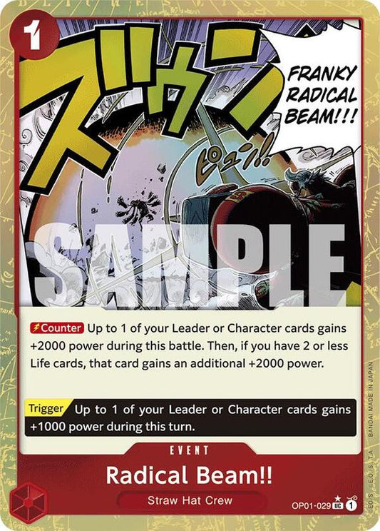 Radical Beam!! (OP01-029) (Textured Foil) PRB01