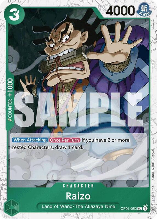Raizo (OP01-052) (Jolly Roger Foil) PRB01