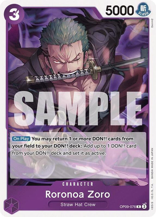 Roronoa Zoro OP09-076 R
