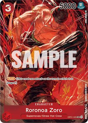 Roronoa Zorro OP01-025 SR (Parallel)