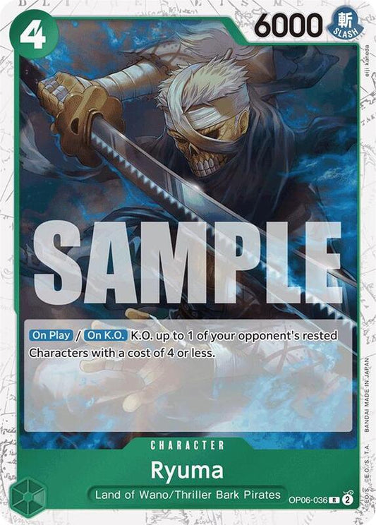 Ryuma (OP06-036) (Jolly Roger Foil) PRB01