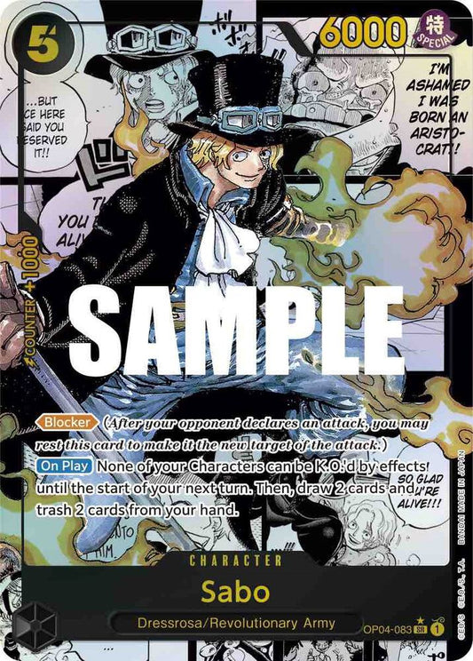 Sabo OP04-083 SR (Parallel Manga)
