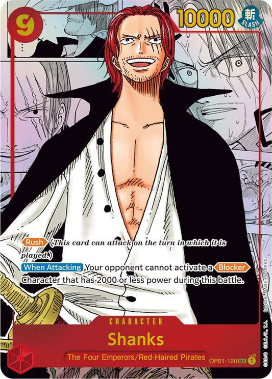Shanks OP01-120 SEC (Parallel Manga)