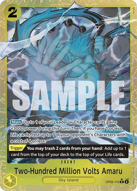 Two-Hundred Million Volts Amaru (OP05-115) (Alt. Art) PRB01