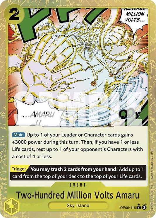 Two-Hundred Million Volts Amaru (OP05-115) (Textured Foil) PRB01